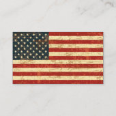 Grungy American Flag Visitenkarte (Rückseite)