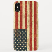 Grungy amerikanische Flagge Case-Mate iPhone Hülle (Rückseite)