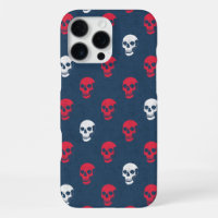 Grungy anatomischer Totenkopf mit Punkten in rot b