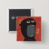 Grungy Angry Man Button (Vorne & Hinten)