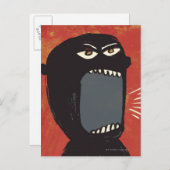 Grungy Angry Man Postkarte (Vorne/Hinten)