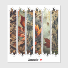 Grungy Autumnal Washi Tape Scrapbook Stickers Aufkleber