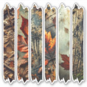 Grungy Autumnal Washi Tape Scrapbook Stickers Aufkleber (Vorderseite)