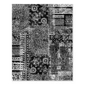 Grungy Batik Decorative Textur Gummi Briefmarke Gummistempel (Prägung)