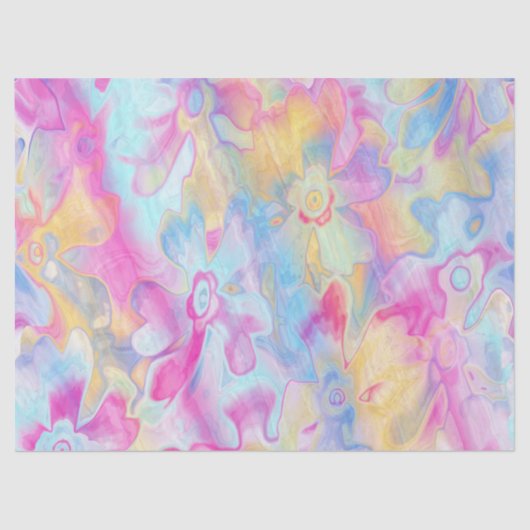 grungy-bemalt-Florals-5- Seidenpapier (Vorderseite)