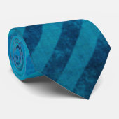 Grungy Blue Stripe Muster Krawatte (Gerollt)