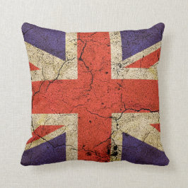 Grungy BRITISCHE Flagge (Gewerkschafts-Jack) Kissen