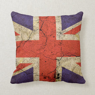 Grungy BRITISCHE Flagge (Gewerkschafts-Jack) Kissen