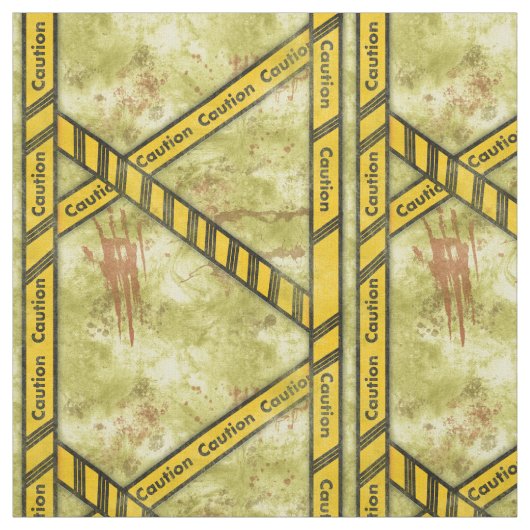 Grungy Caution Band Halloween Stoff (Muster)