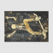 Grungy Cool Skeleton Skateboarding AK2 Decoupage Seidenpapier (Vorderseite)