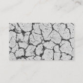 grungy Cracked Paint Concrete Visitenkarte (Rückseite)
