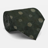 Grungy Dark Polka Dot Krawatte (Gerollt)