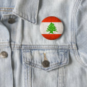Grungy der Libanon-Flagge Button (Beispiel)