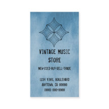Grungy Diamond Business Card, Light Blue