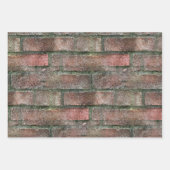 Grungy Dirty Moldy Brick Wall Geschenkpapier Set (Vorderseite 3)