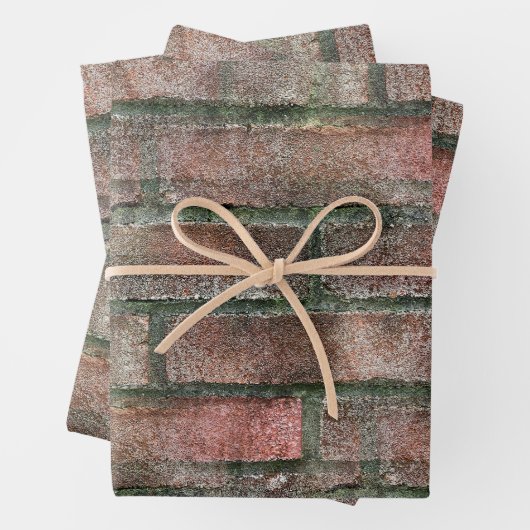 Grungy Dirty Moldy Brick Wall Geschenkpapier Set (Beispiel)