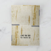 Grungy Dirty Vatertag Card Karte (Innenseite)