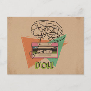Grungy D'oh Tape Postkarte