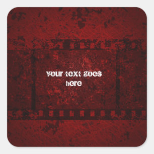 grungy Entwurfsaufkleber Quadratischer Aufkleber