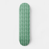 Grungy Fat Green Stripes Skateboard (Vorderseite)