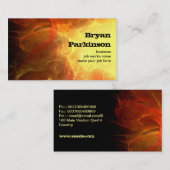 grungy Feuer-Visitenkarte Visitenkarte (Vorne/Hinten)