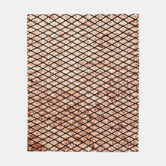Grungy Fishnets Texture Fleece Blanket (Vorderseite)