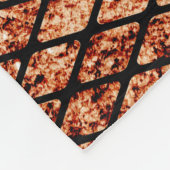 Grungy Fishnets Texture Fleece Blanket (Ecke)