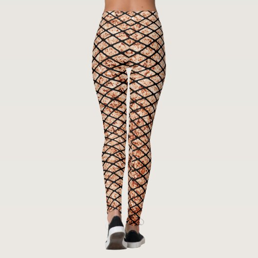 Grungy Fishnets Texture Leggings (Rückseite)