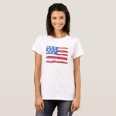 Grungy Flagge T-Shirt (Vorne ganz)