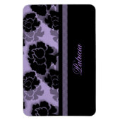 Grungy Floral Decadence Flexi Magnet, Lilac Magnet (Vertikal)