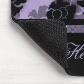 Grungy Floral Decadence Mousepad, Lavendel Mousepad (Ecke)