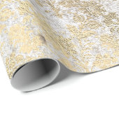 Grungy Foxier Gold Rose Elfenbeinpulver Blütenblüt Geschenkpapier (Rolleneckpunkt)