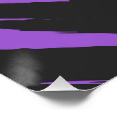 Grungy Funky ZigZag Abstrakte Flag für nichtbinäre Poster (Ecke)