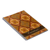 Grungy geometrische BlumenKeramik deckt jeden Notizblock (Rechte Seite)