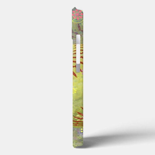 Grungy Girly Softball Case-Mate iPhone Hülle (Rückseite / Links)