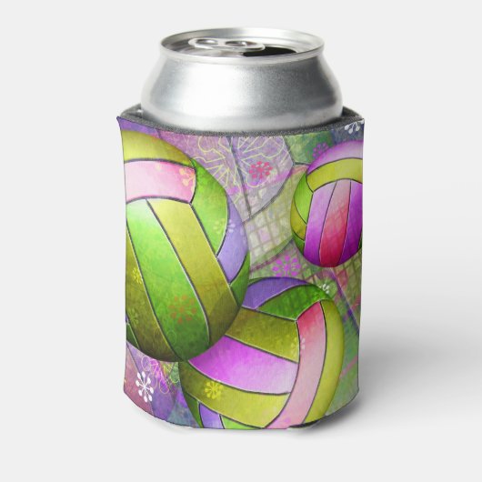 Grungy Girly Volleyball Dosenkühler (Kanne Rückseite)