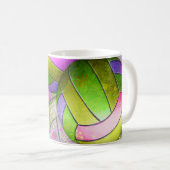 Grungy Girly Volleyball Kaffeetasse (VorderseiteRechts)