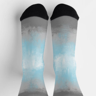 Grungy glitchiger funky abstrakter Demiboy-Stolzfl Socken