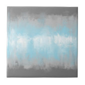 Grungy Glitchy Funky Abstrakt Demiboy Pride Flag Fliese (Vorderseite)