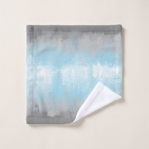 Grungy Glitchy Funky Abstrakte Demiboy-Stolzflagge Waschlappen