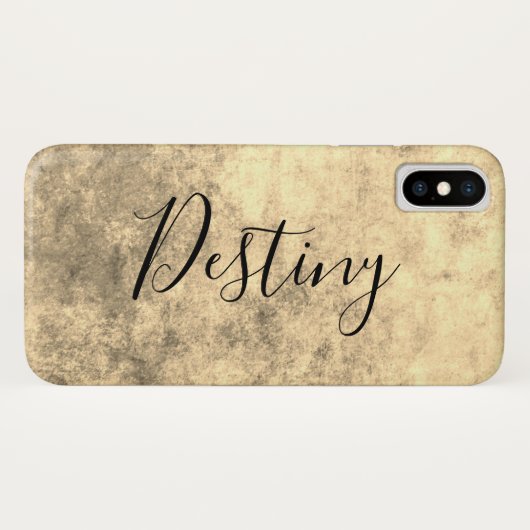 Grungy Gold Textur Case-Mate iPhone Hülle (Rückseite (Horizontal))