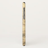 Grungy Gold Textur Case-Mate iPhone Hülle (Hinten/Links)
