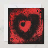 Grungy Goth Valentinstag Einladung (Rückseite)