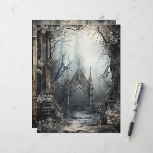 Grungy Gothy Winter Paper Craft Cardstock
