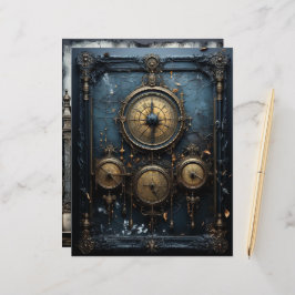 Grungy Gothy Winter Paper Craft Cardstock