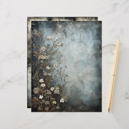 Grungy Gothy Winter Paper Craft Cardstock