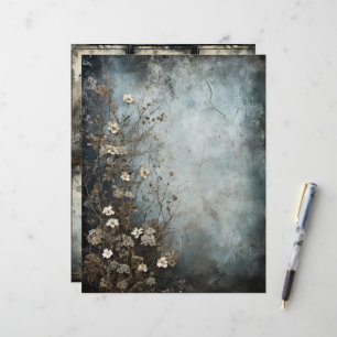 Grungy Gothy Winter Paper Craft Cardstock