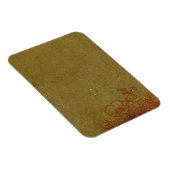 Grungy Graffiti mit rotem Blümchen Magnet (Rechte Seite)