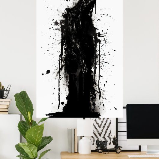 Grungy Grim Sensenmann Poster (Heimbüro)