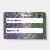 Grungy Groovy Funky Trippy Genderqueer Pride Ausweis (Rückseite)